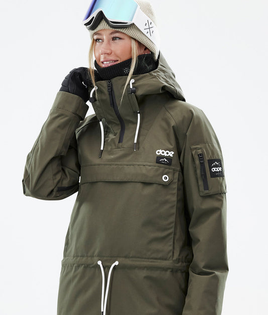 Snowboard Jacket Women Olive Green
