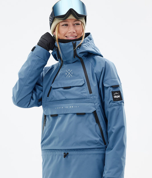 Snowboard Jacket Women Blue Steel