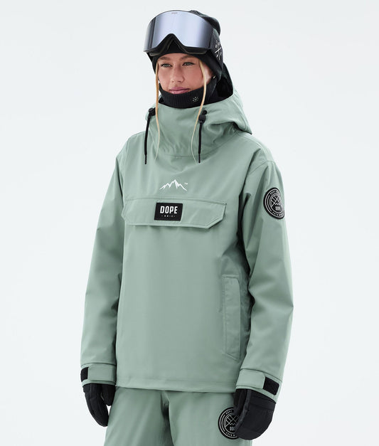 Snowboard Jacket Women Faded Green
