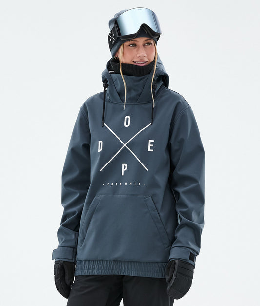 Snowboard Jacket Women 2X-Up Metal Blue