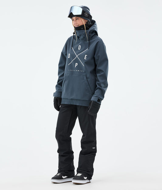 Snowboard Jacket Women 2X-Up Metal Blue