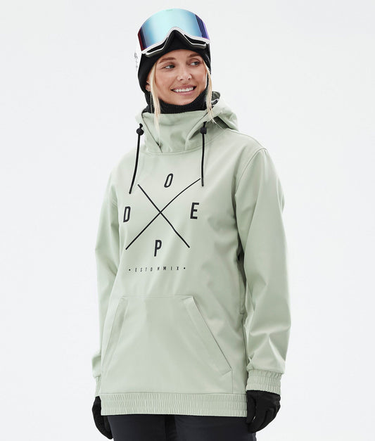 Snowboard Jacket Women 2X-Up Soft Green