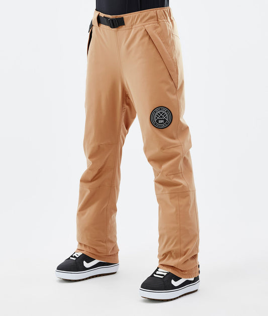 Snowboard Pants Women Khaki Yellow