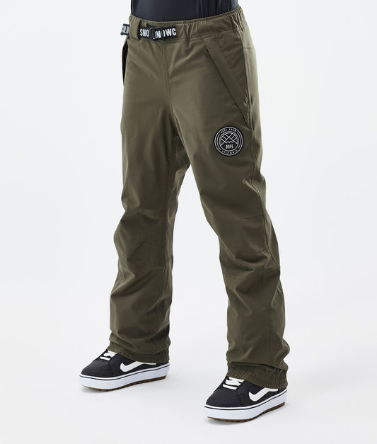 Snowboard Pants Women Olive Green