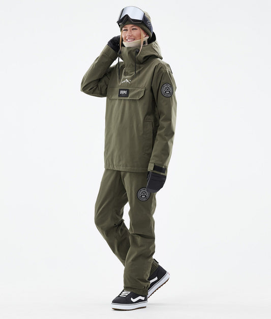 Snowboard Pants Women Olive Green