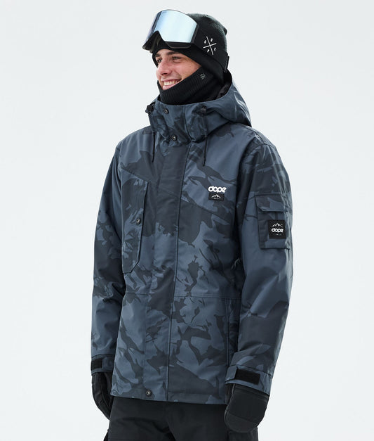 Snowboard Jacket Men Metal Blue Camo