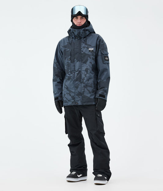 Snowboard Jacket Men Metal Blue Camo