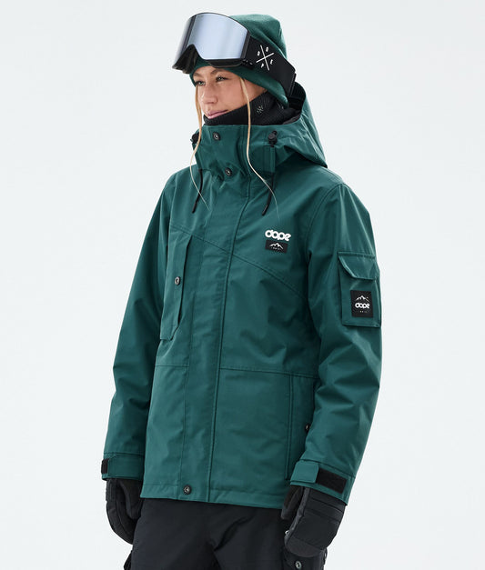 Snowboard Jacket Women Bottle Green