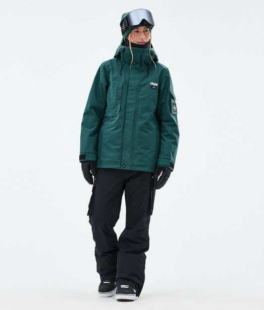 Snowboard Jacket Women Bottle Green