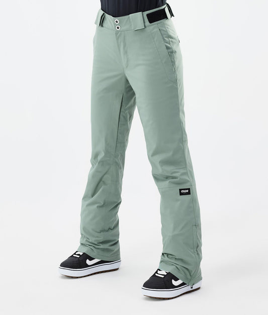Snowboard Pants Women Faded Green