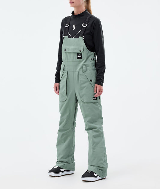 Snowboard Pants Women Faded Green