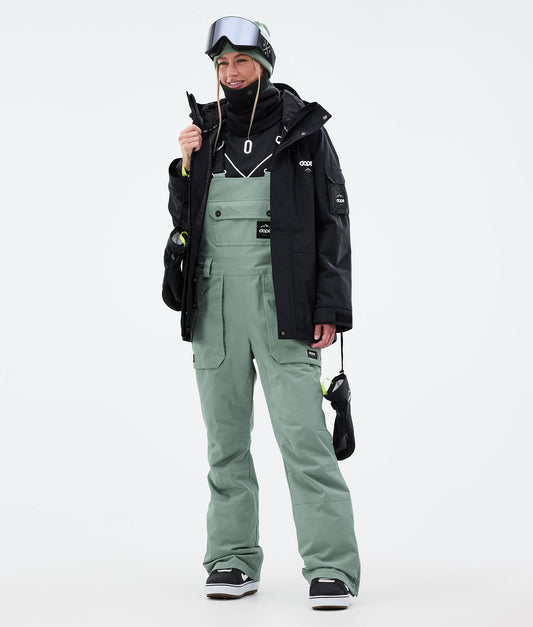 Snowboard Pants Women Faded Green