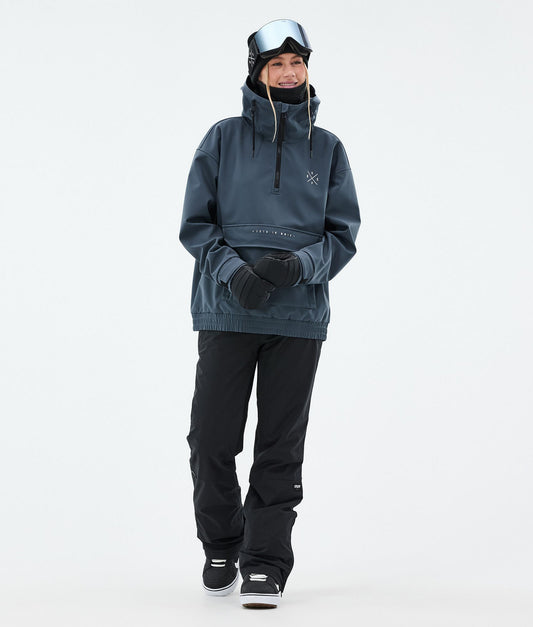 Snowboard Jacket Women Metal Blue