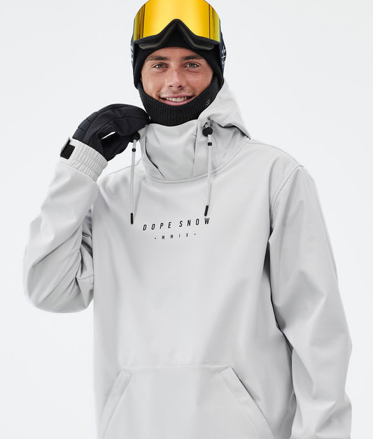Snowboard Jacket Men Silhouette Light Grey