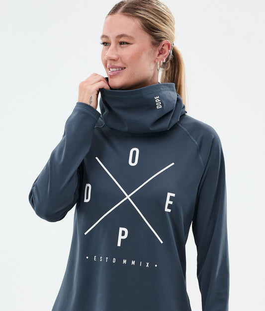 Base Layer Top Women 2X-Up Metal Blue