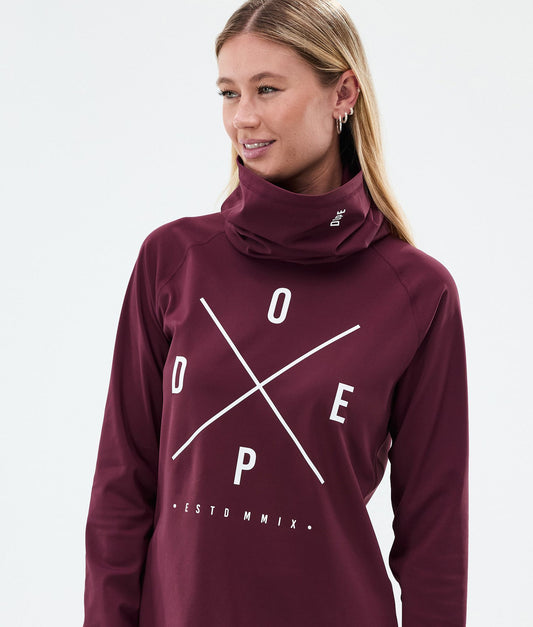 Base Layer Top Women 2X-Up Burgundy