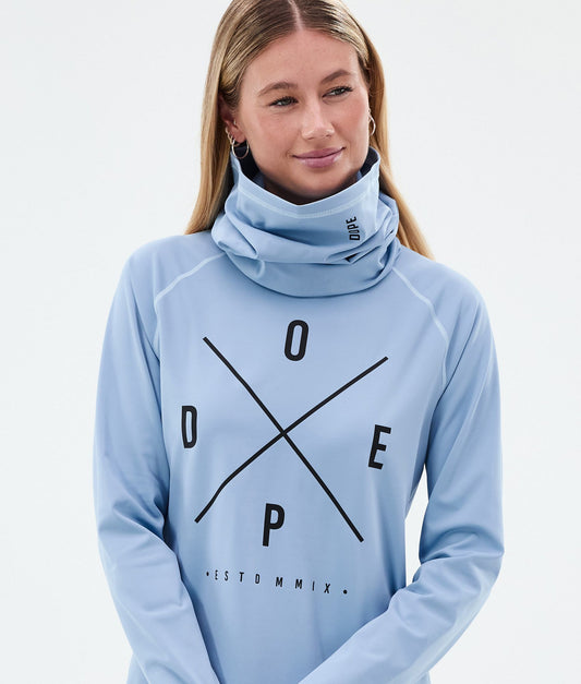 Base Layer Top Women 2X-Up Light Blue