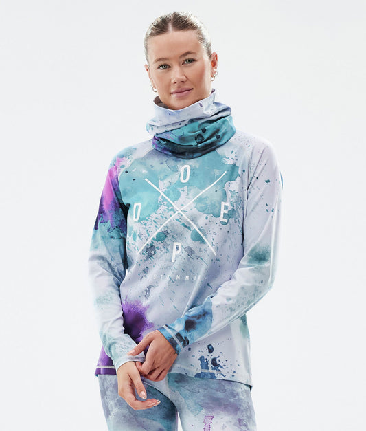 Base Layer Top Women 2X-Up Spray Green Grape
