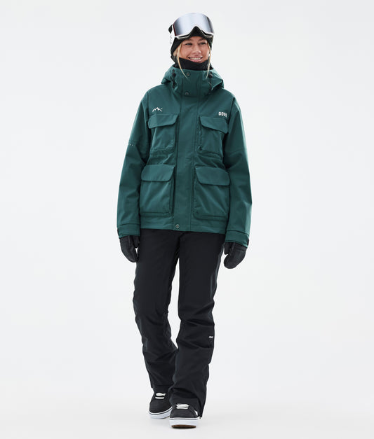 Snowboard Jacket Women Bottle Green