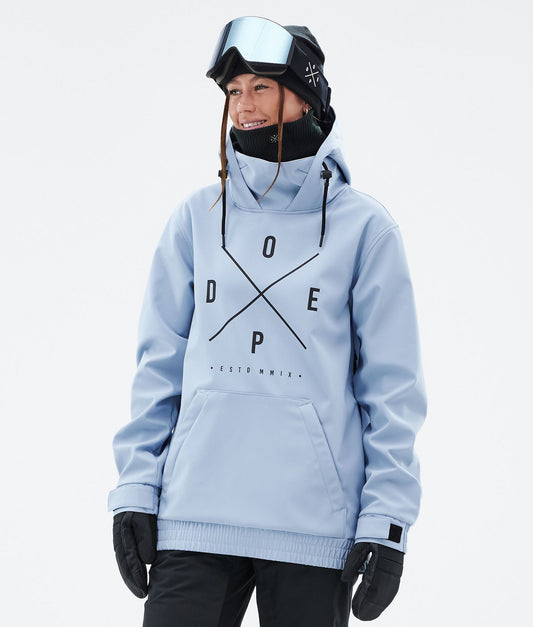 Snowboard Jacket Women 2X-Up Light Blue