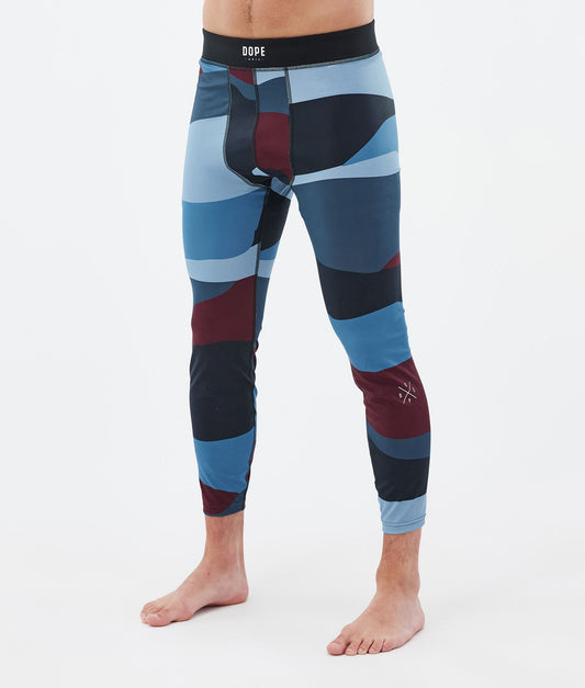 Base Layer Pant Men 2X-Up Shards Burgundy Blue