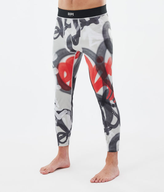Base Layer Pant Men 2X-Up Spray Black Red