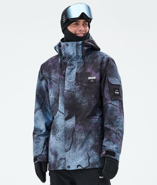 Snowboard Jacket Men Jungle Purple
