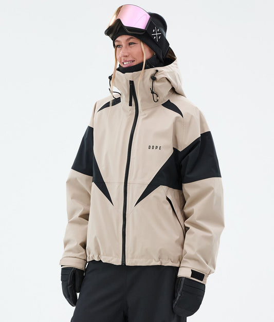 Snowboard Jacket Women Spike Sand/Black