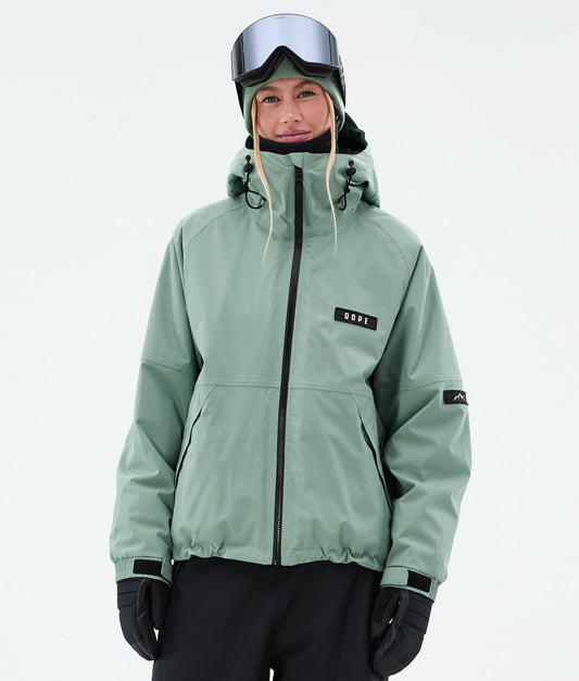 Snowboard Jacket Women Faded Green