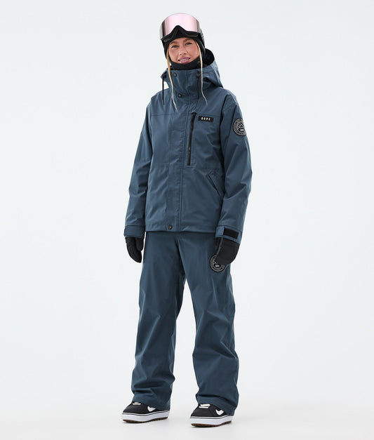 Snowboard Jacket Women Metal Blue