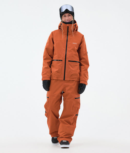 Snowboard Jacket Women Burned Orange