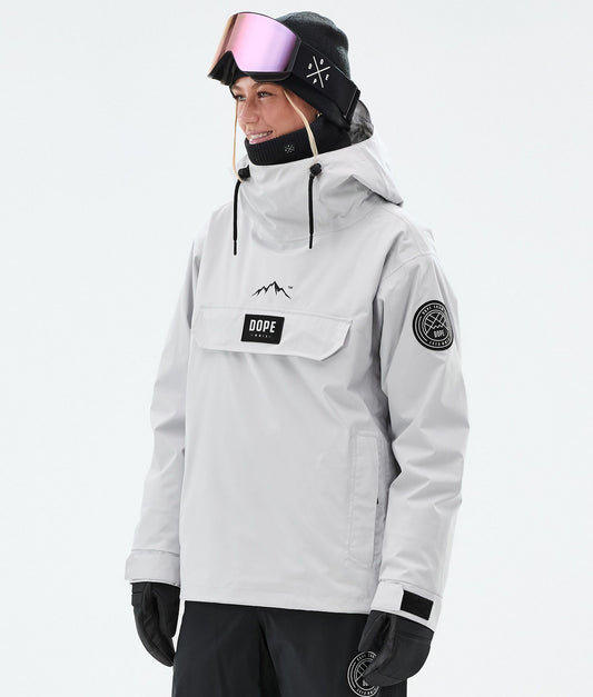 Snowboard Jacket Women Light Grey