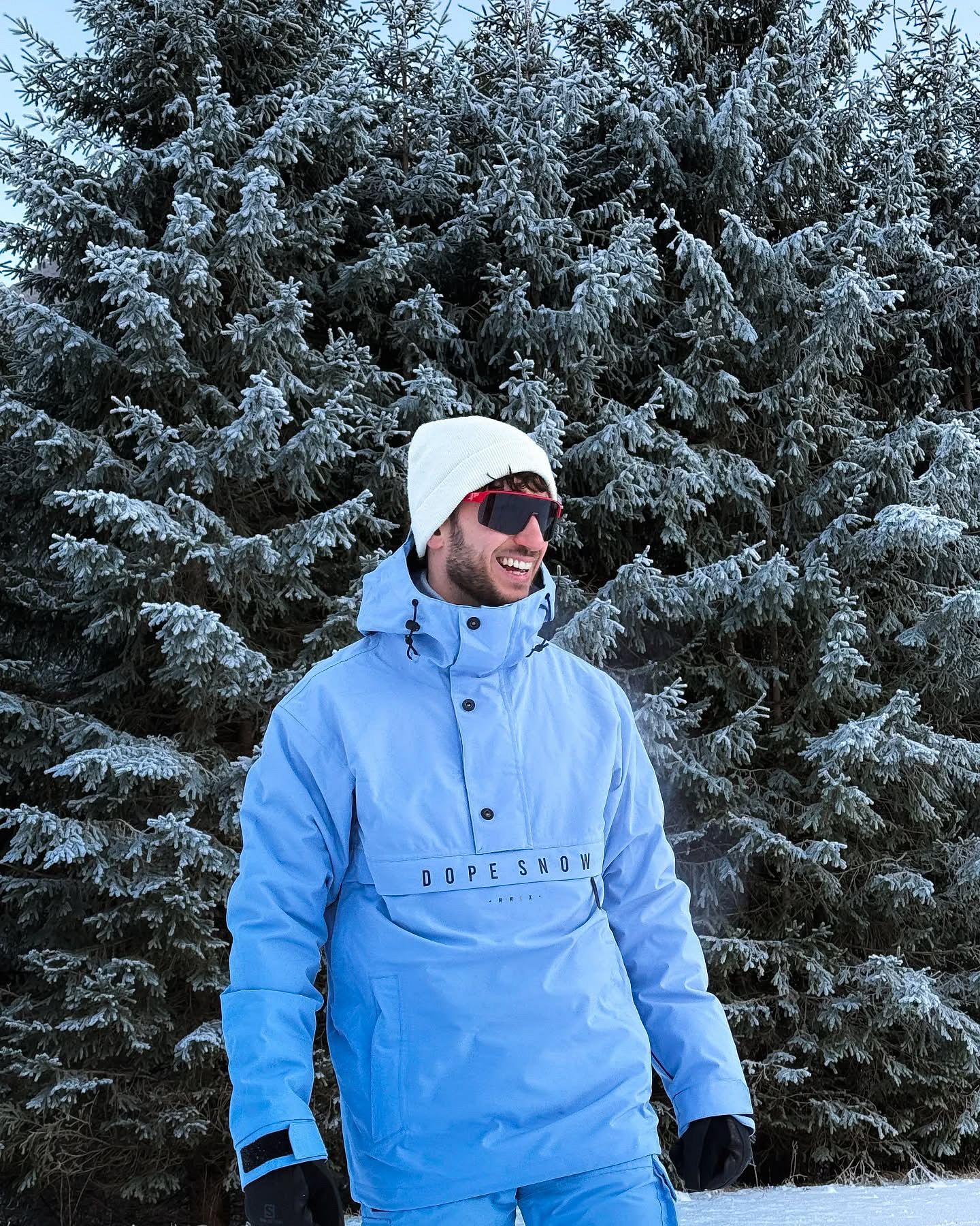 Snowboard Jacket Men Light Blue