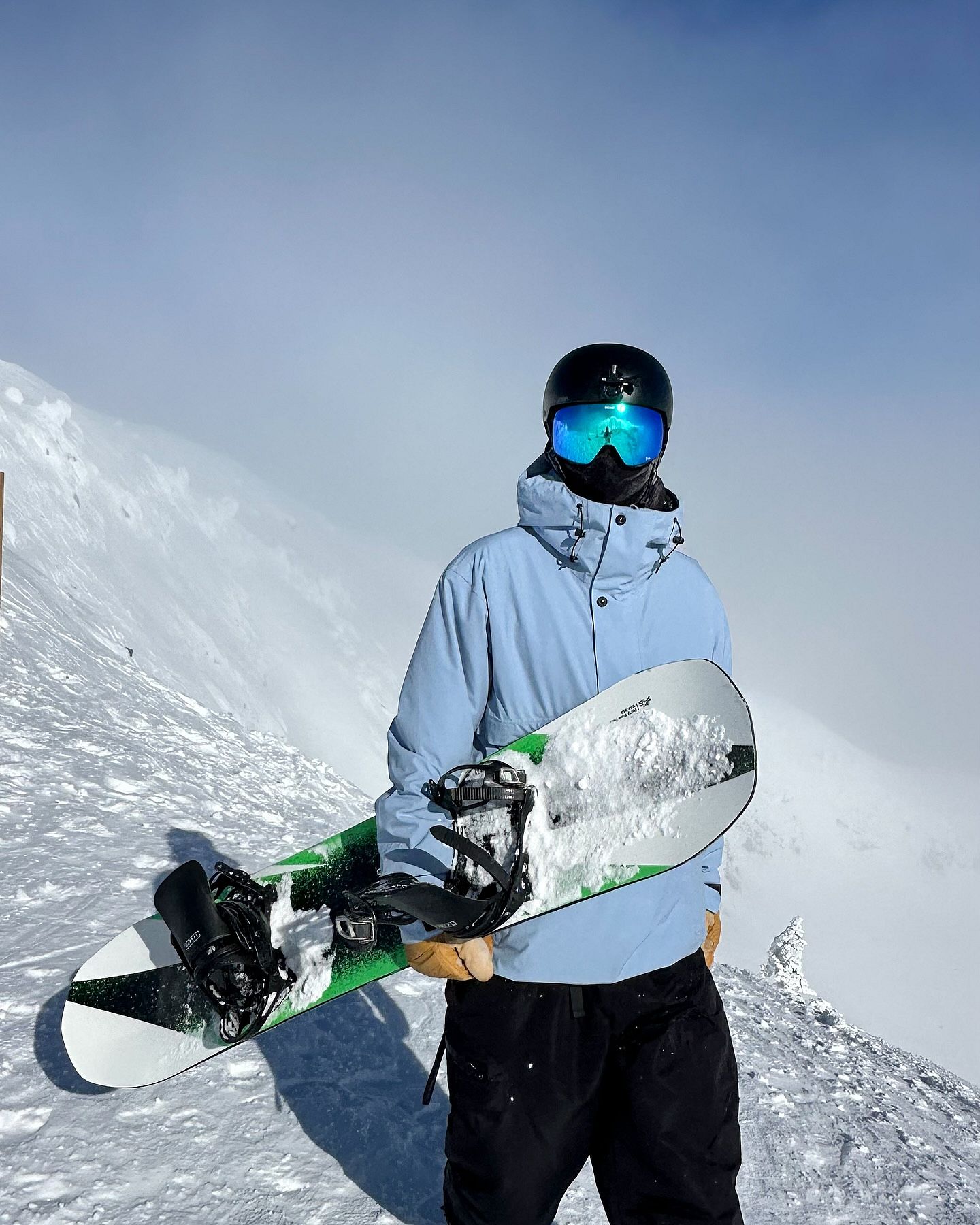 Snowboard Jacket Men Light Blue