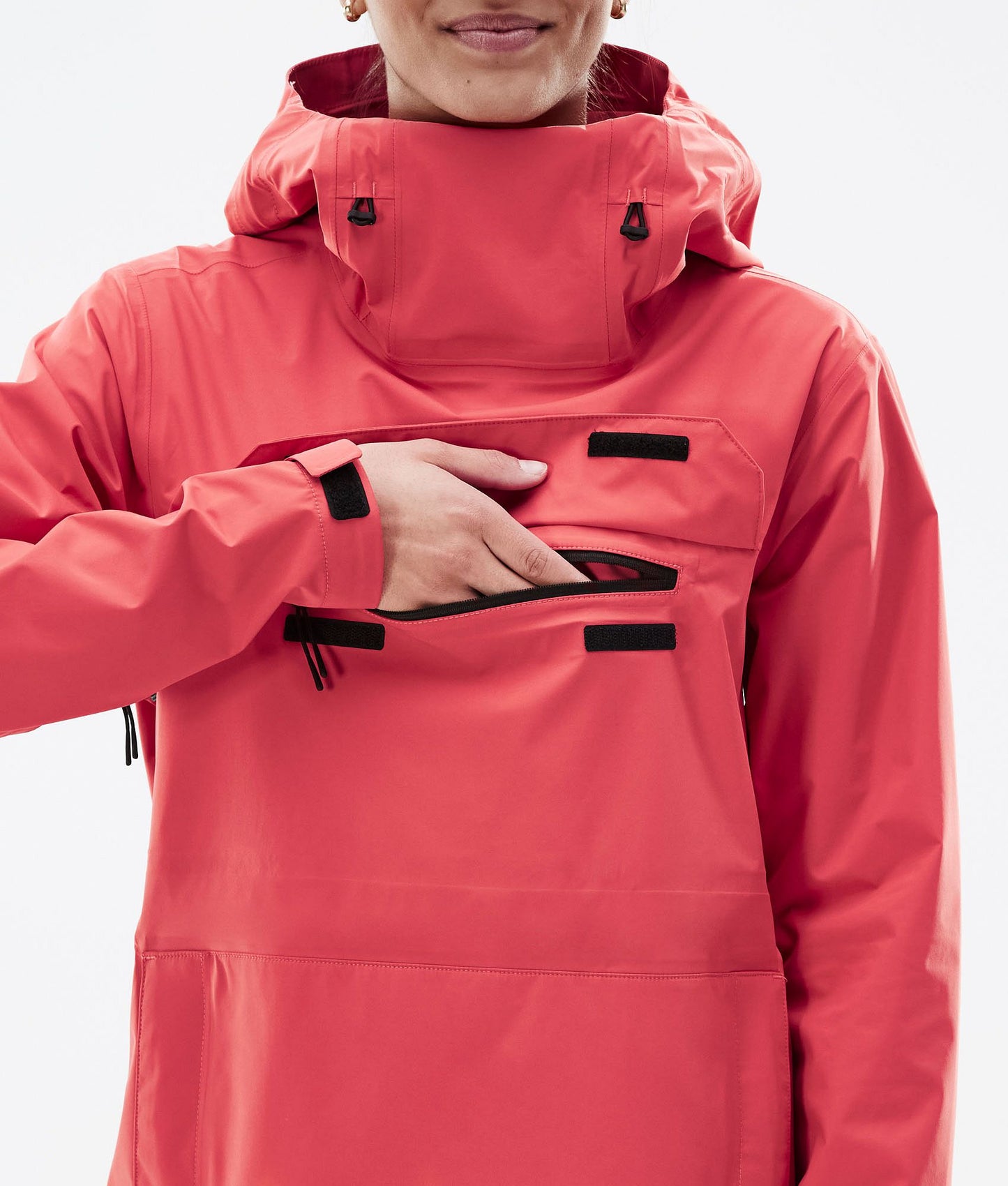 Rain Jacket Women Coral