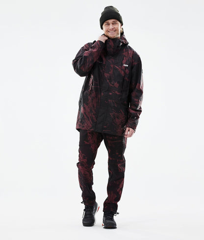 Outdoor Pants Men Paint Burgundy
