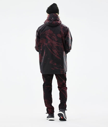 Outdoor Pants Men Paint Burgundy