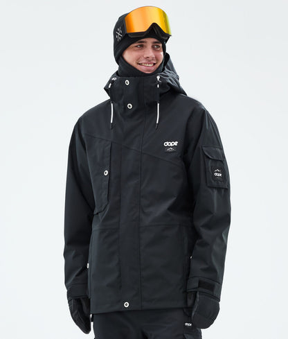 Snowboard Jacket Men Black