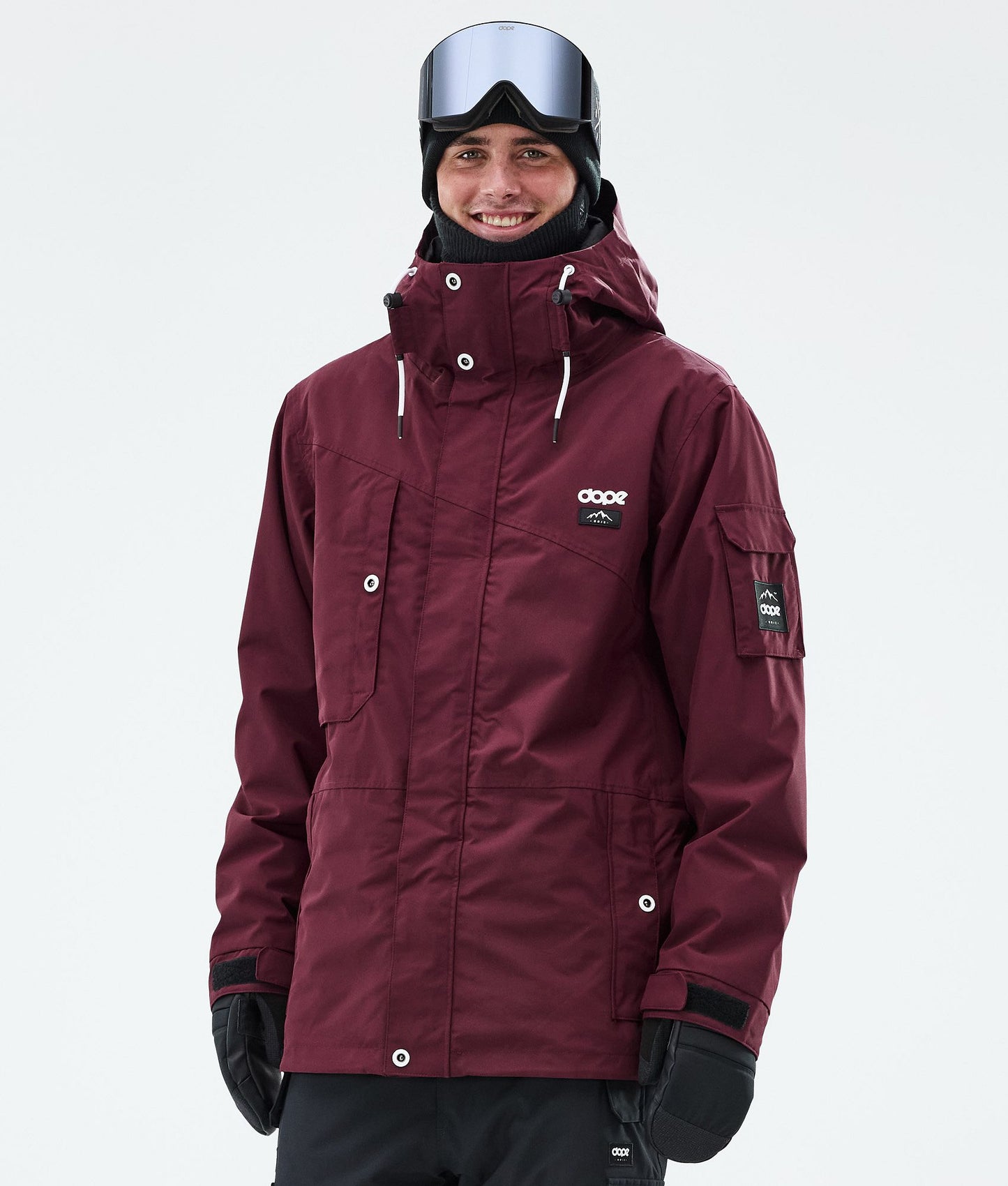 Snowboard Jacket Men Burgundy