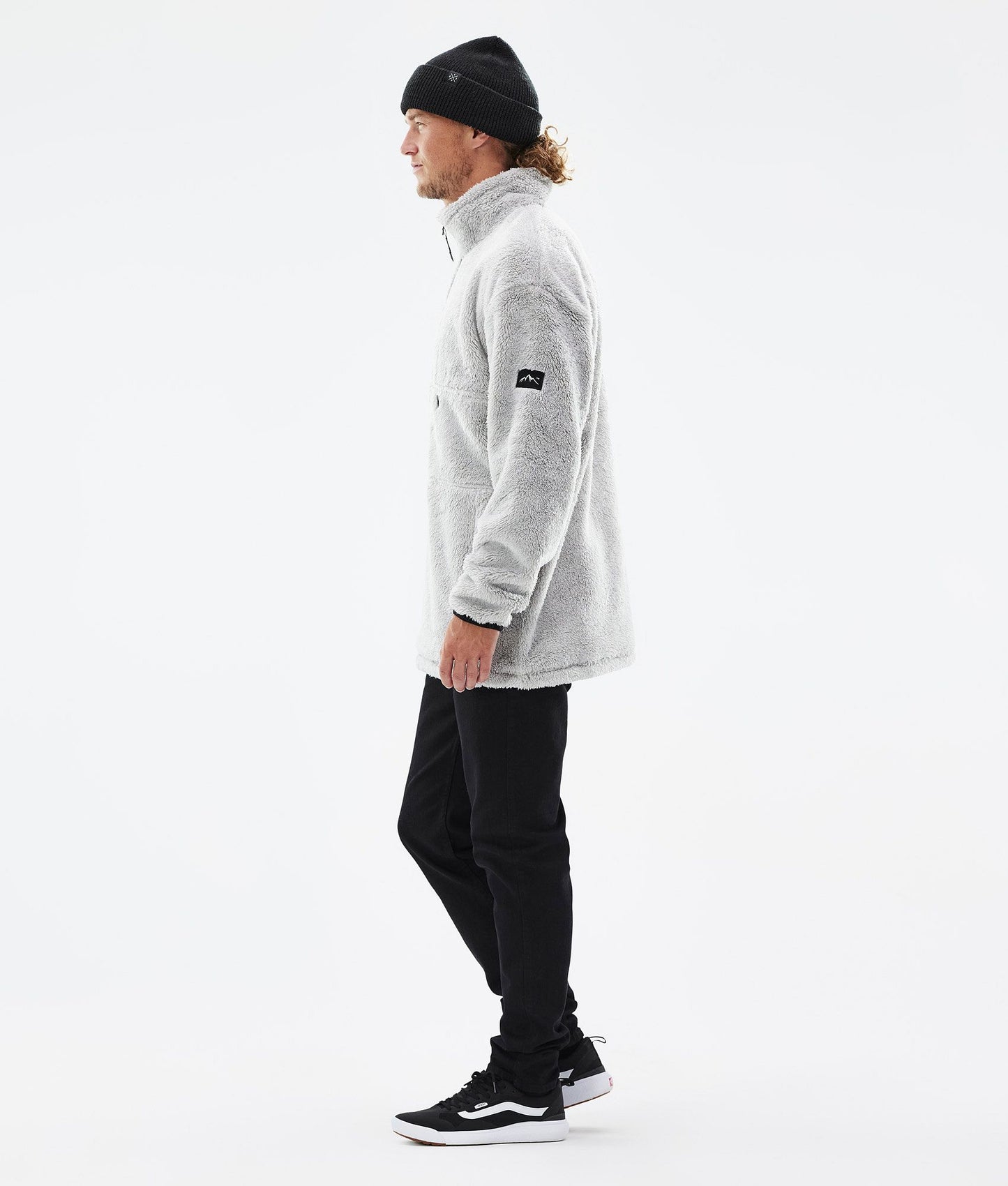 Fleece Sweater Men Light Grey