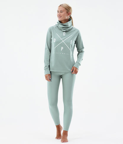 Base Layer Top Women 2X-Up Faded Green