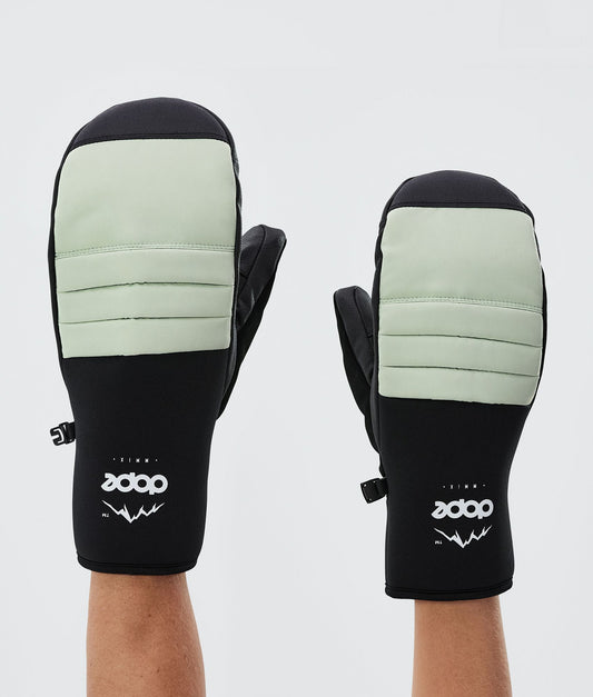 Snow Mittens Soft Green