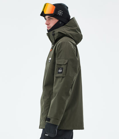 Snowboard Jacket Men Olive Green