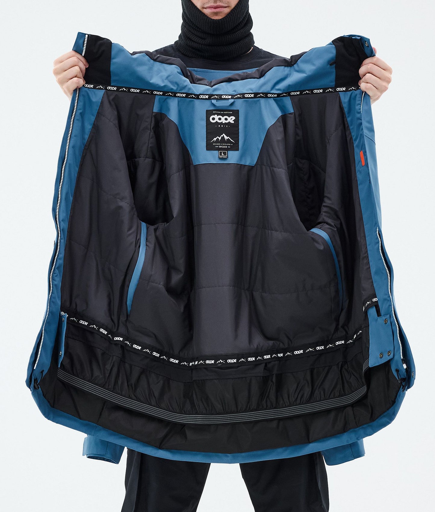 Snowboard Jacket Men Blue Steel