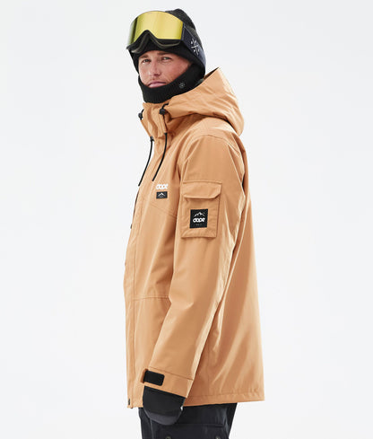 Snowboard Jacket Men Khaki Yellow