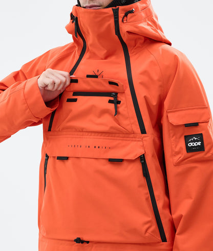 Snowboard Jacket Men Orange