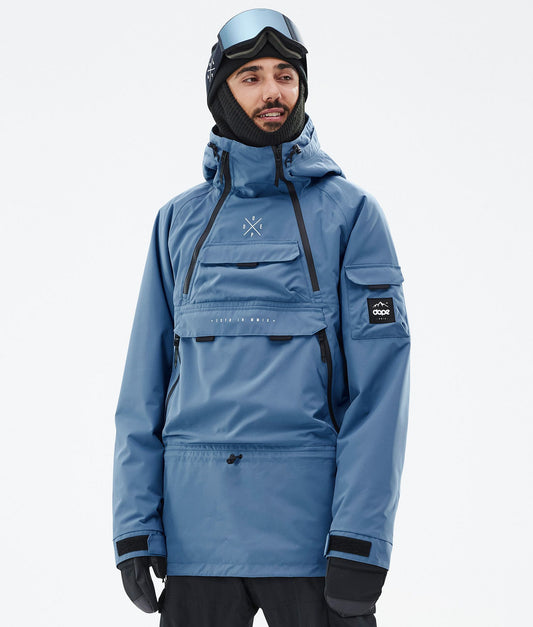Snowboard Jacket Men Blue Steel