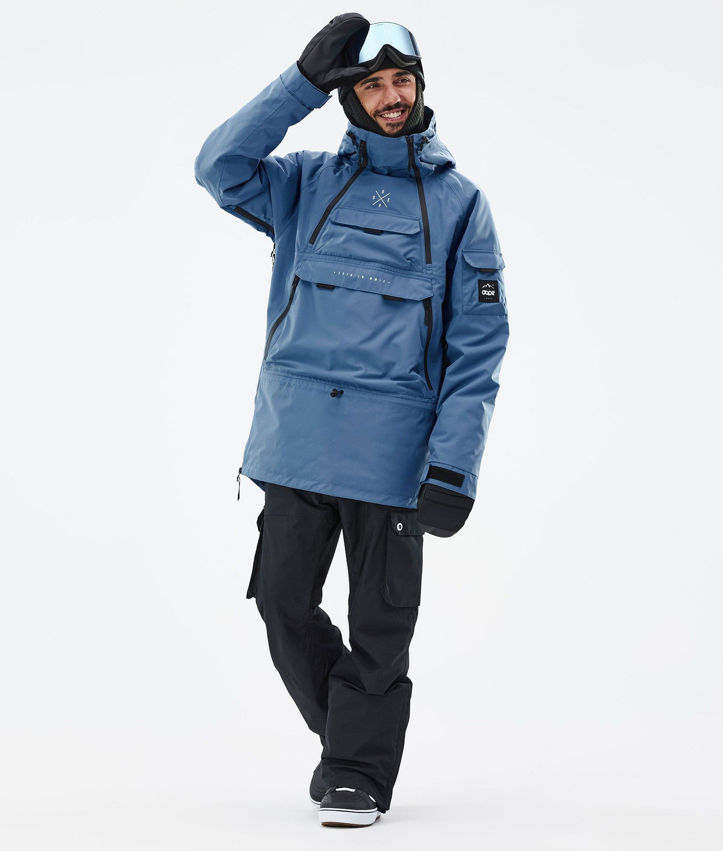 Snowboard Jacket Men Blue Steel