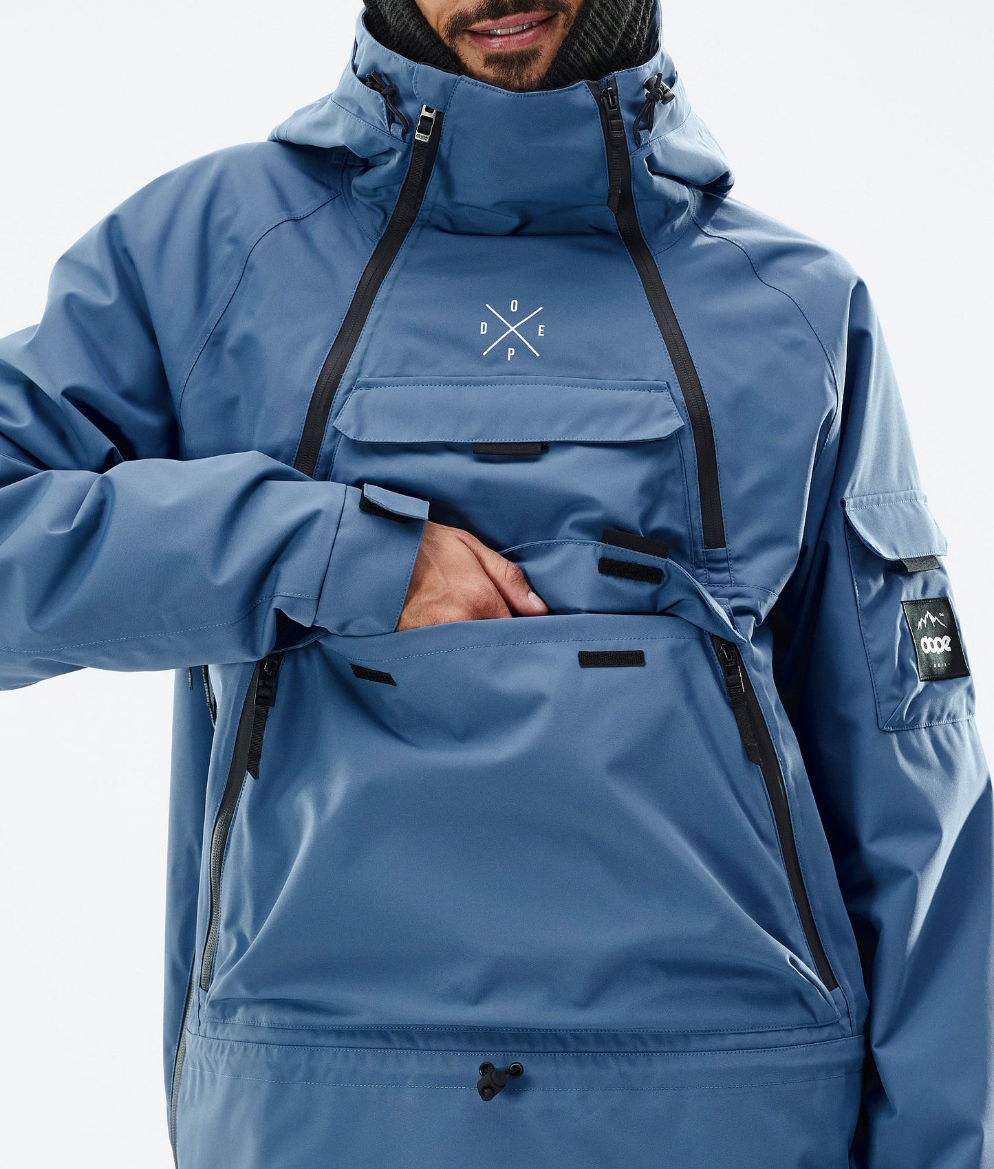 Snowboard Jacket Men Blue Steel