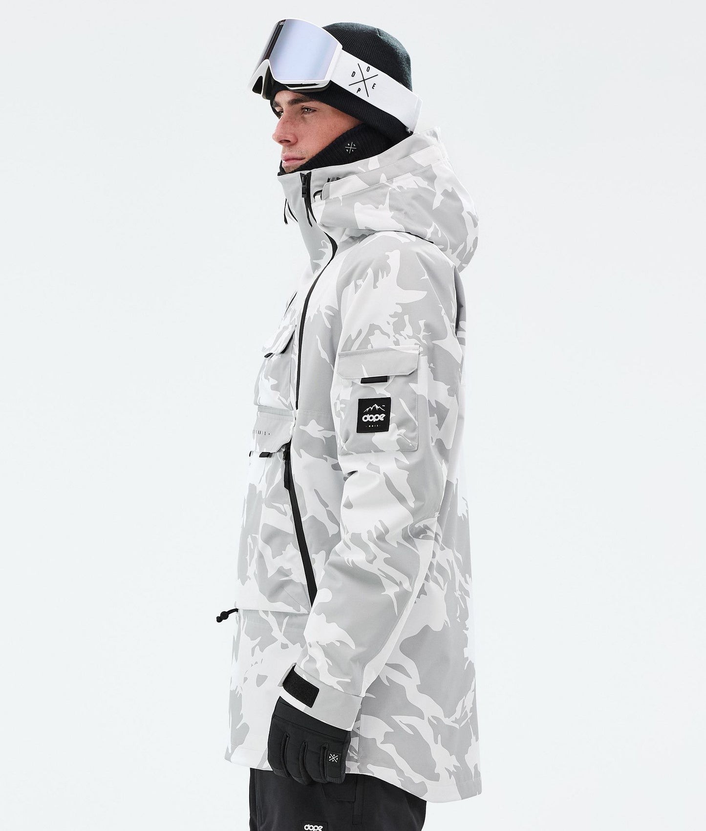 Snowboard Jacket Men Grey Camo